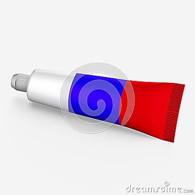 Tube of toothpaste Stock Photo