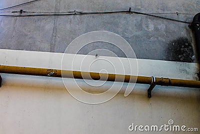 Tubes in a Vintage Roof Stock Photo