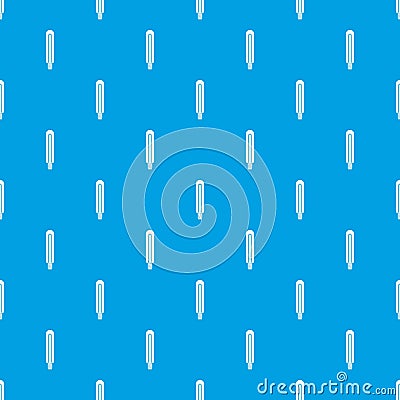 Tubular bulb pattern seamless blue Vector Illustration