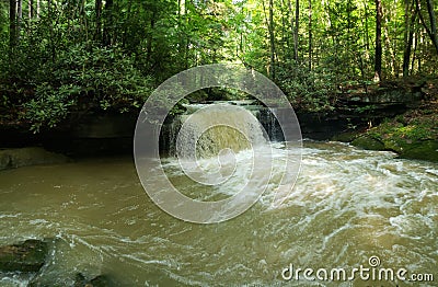 Tucked away falls Stock Photo