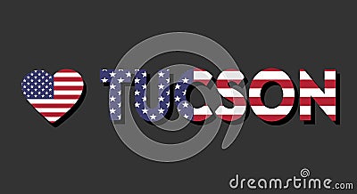 tucson arizona united states of america Vector Illustration