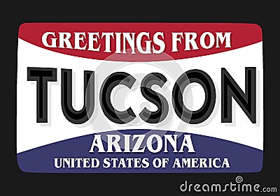 tucson arizona united states of america Vector Illustration