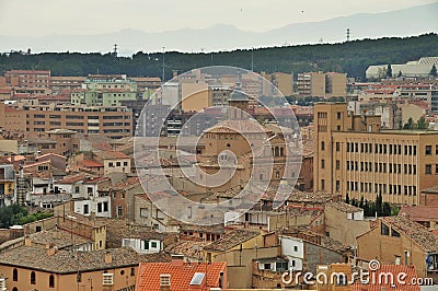 Cityscape of Tudela, Spain Stock Photo