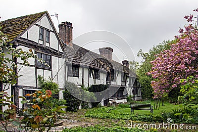 Tudor Cottages Stock Photo