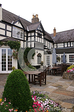 Tudor Courtyard 2 Stock Photo