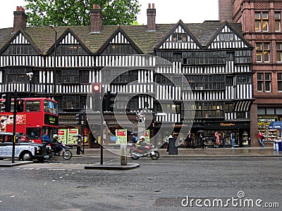 Tudor half-timbered building in London Editorial Stock Photo