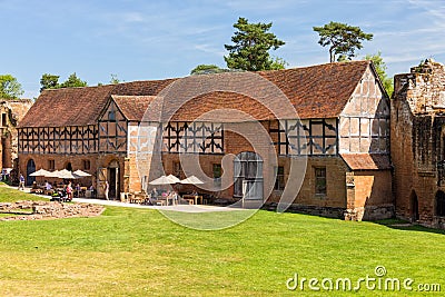 The Tudor Stable, Kenilworth Castle, Warwickshire. Editorial Stock Photo