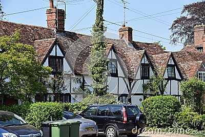 Tudor style cottages Editorial Stock Photo