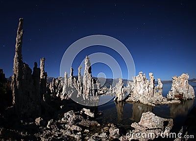 Tufas of Mono Lake Califonia Stock Photo