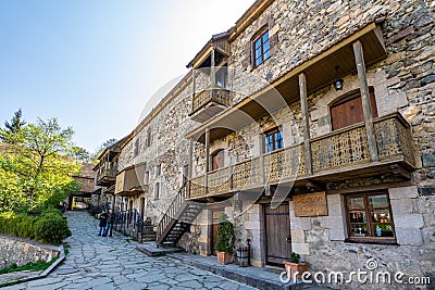 Tufenkian Old Dilijan Complex in the old town area on Sharambeyan street in Dilijan, Armenia Editorial Stock Photo