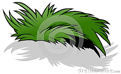 Tuft of Sea Grass Vector Illustration