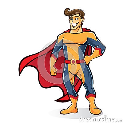 Tuft Superhero Vector Illustration