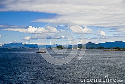 Tug Boat in Sitka Alaska Stock Photo