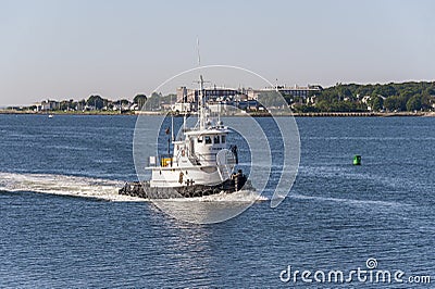 Tug Thuban homebound Editorial Stock Photo