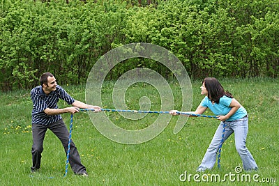 Tug-of-war Stock Photo