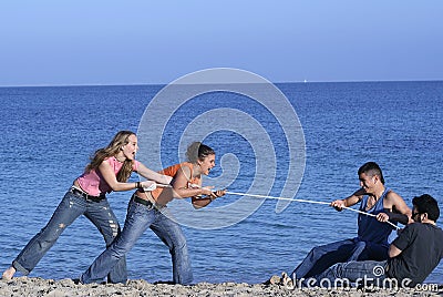 tug of war Stock Photo