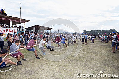 Tug of war Editorial Stock Photo