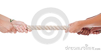 Tug war Stock Photo