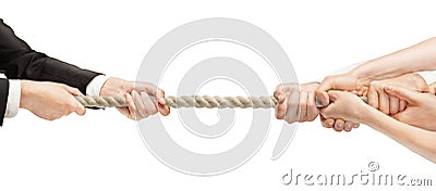 Tug of war Stock Photo