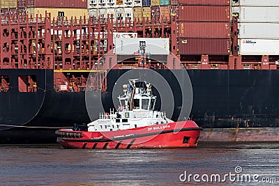 Tugboat ZP BULLDOG of Kotug Smit Editorial Stock Photo