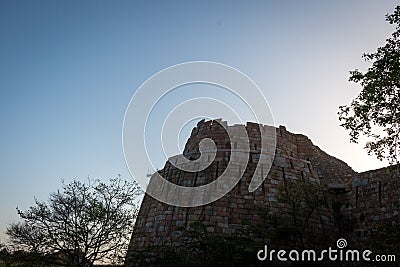 Tughlakabad, Indian Architecture Stock Photo