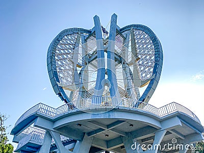 Tugu Nol Kilometer Sabang, Aceh, Indonesia Stock Photo