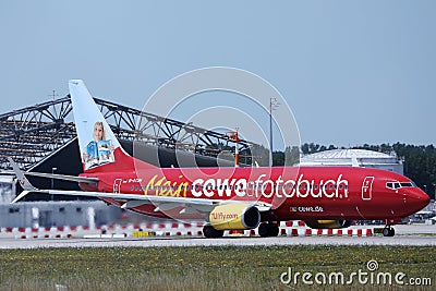 TUI Airways, Mein cewe fotobuch livery in Munich Airport, MUC Editorial Stock Photo