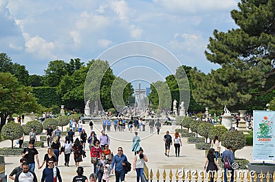 The Tuileries Garden, Jardin des Tuileries, Paris Editorial Stock Photo