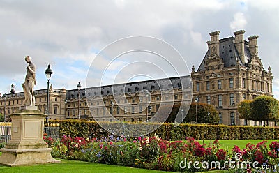 Tuileries gardens in Paris Stock Photo