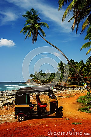 Tuk-tuk beach Stock Photo