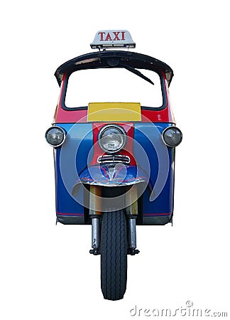 Tuk Tuk car isolated Stock Photo