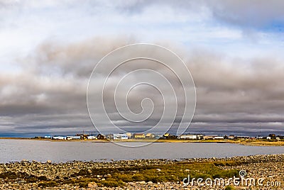 Tuktoyaktuk Arctic Ocean Northwest Territories Canada Stock Photo