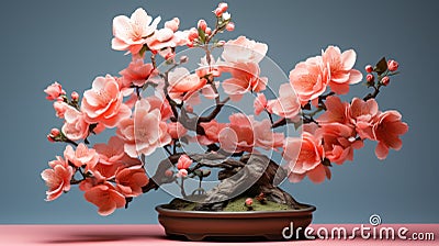 Tulip Bonsai Tree: Minimalist Berliner Weisse Desktop Wallpaper In Hd Stock Photo