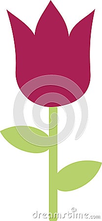 Tulip icon flower Vector Illustration