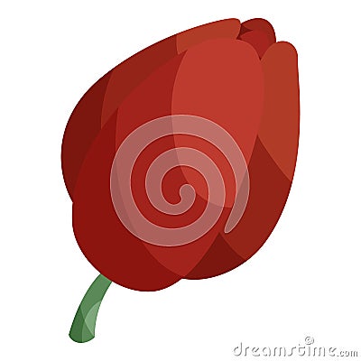 Tulip istanbul logo icon, cartoon style Cartoon Illustration