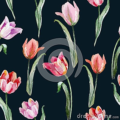 Tulip pattern Vector Illustration