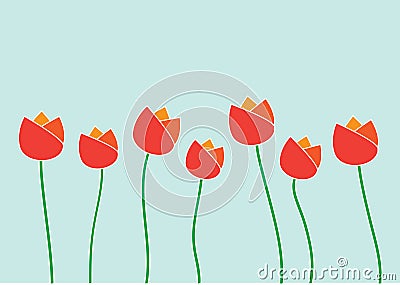 Tulips Vector Illustration