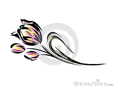 Tulips Vector Illustration