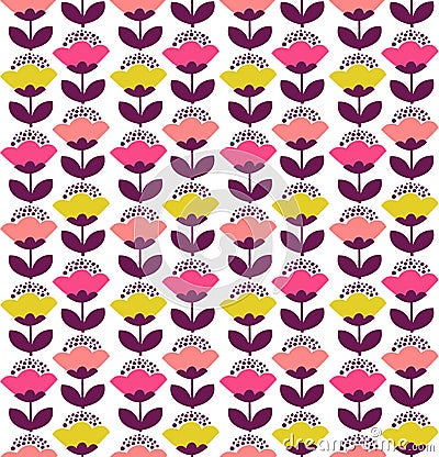 Tulips pattern design Vector Illustration