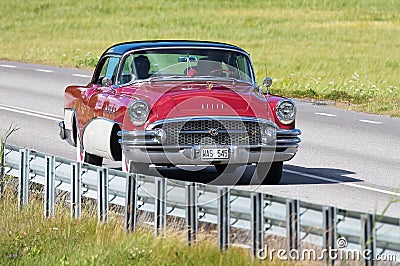 A beautiful BUICK Roadmaster year 1955. Editorial Stock Photo