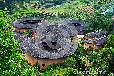 Tulou Fujian Stock Photo