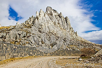 Tulove grede rocks on Velebit mountain Stock Photo