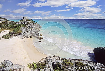 Tulum beach, Mexico Stock Photo