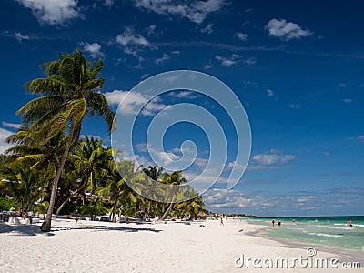 Tulum Beach in Mexico Editorial Stock Photo