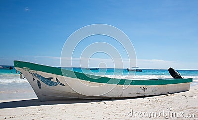 Tulum Caribbean beach Mexico Stock Photo