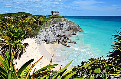 Tulum Maya ruins, Mexico Stock Photo