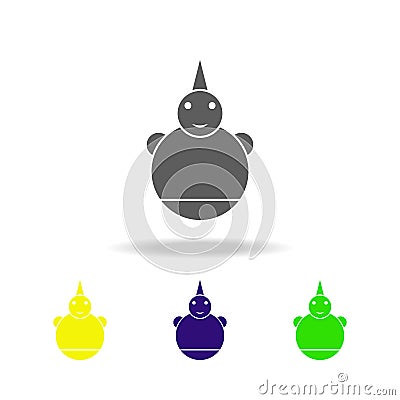 tumbler colored icons. Element of toys. Can be used for web, logo, mobile app, UI, UX Stock Photo