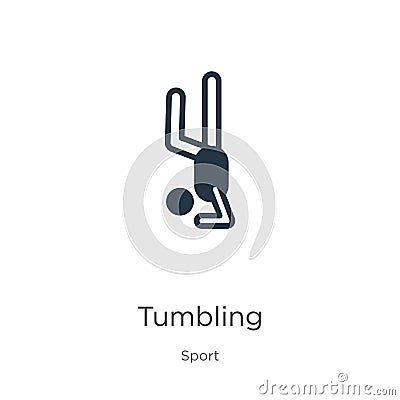 Tumbling icon vector. Trendy flat tumbling icon from sport collection isolated on white background. Vector illustration can be Vector Illustration