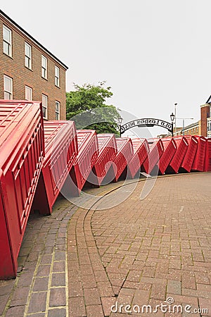 Tumbling phone boxes, Old London road Editorial Stock Photo