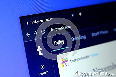 Tumblr logo Editorial Stock Photo